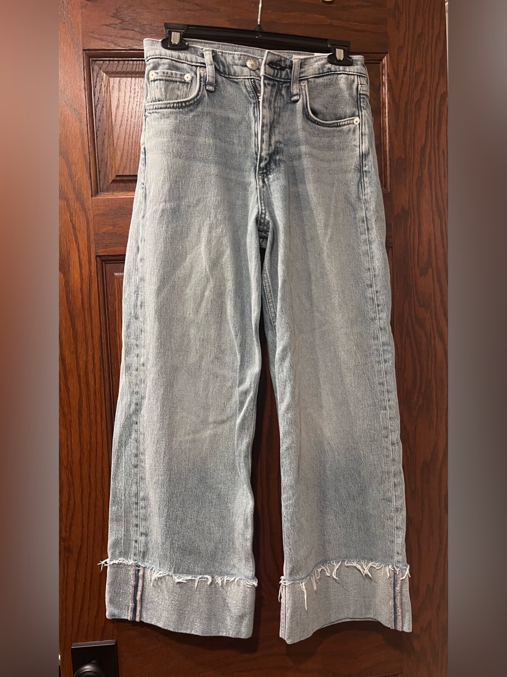 Rag & bone women Andi High Rise ankle wide leg size 26